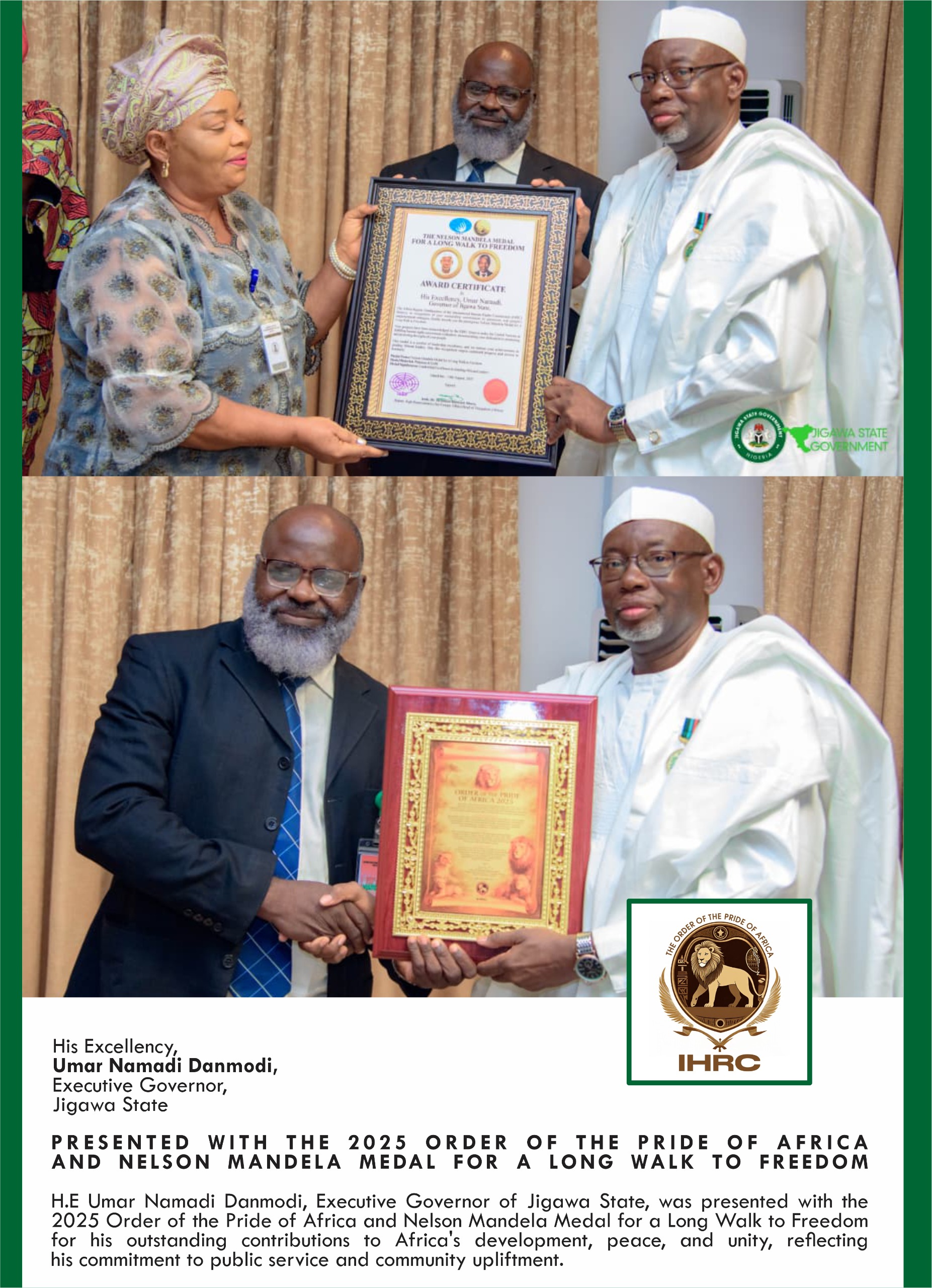 Pride of Africa & Mandela Medal